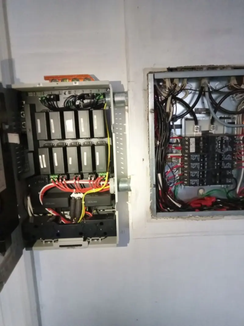 Electrical panel upgrade completed for Security Camera Wiring in Lenwood